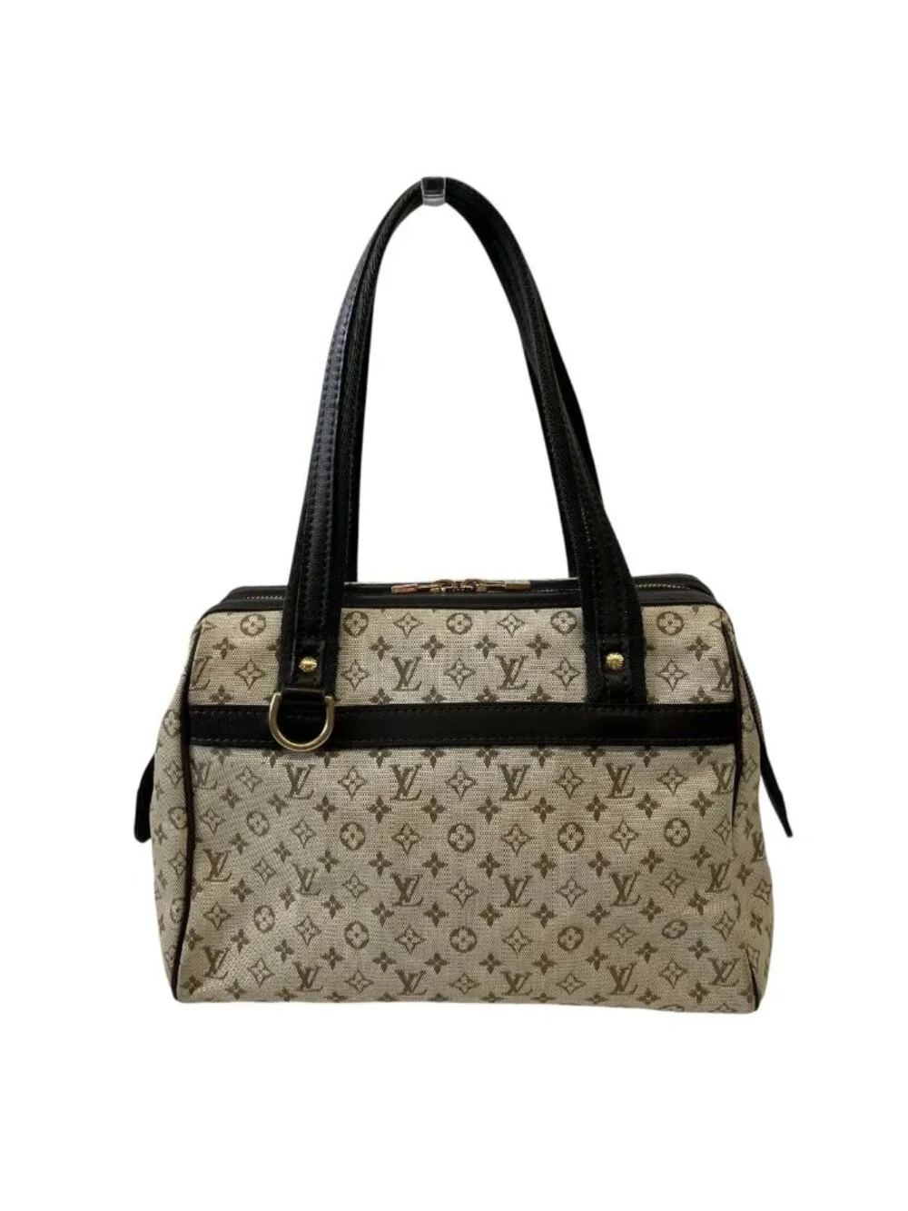 Louis Vuitton Josephine PM Monogram Mini Boston Bag Canvas Leather